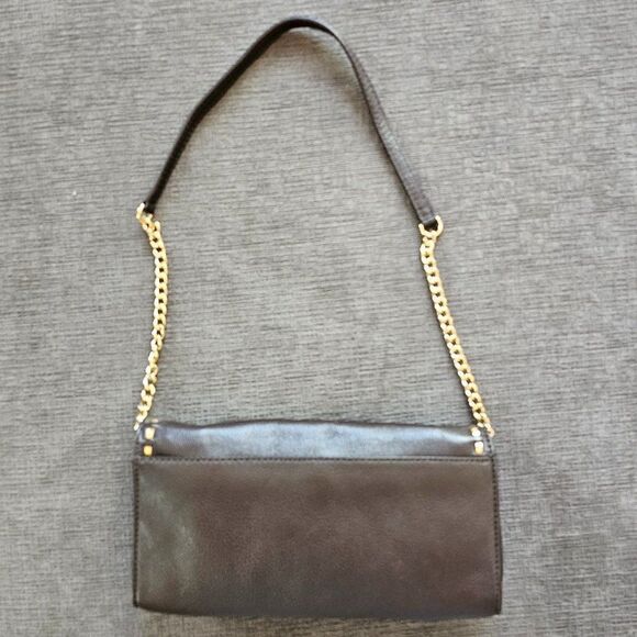 Michael Kors Brown Hamilton Whipped Leather Handbag Shoulder Bag 6 X 10 - Picture 9 of 16